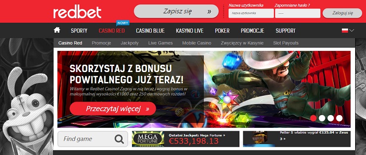 Baner promocyjny Redbet