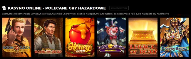 Energywin gry hazardowe