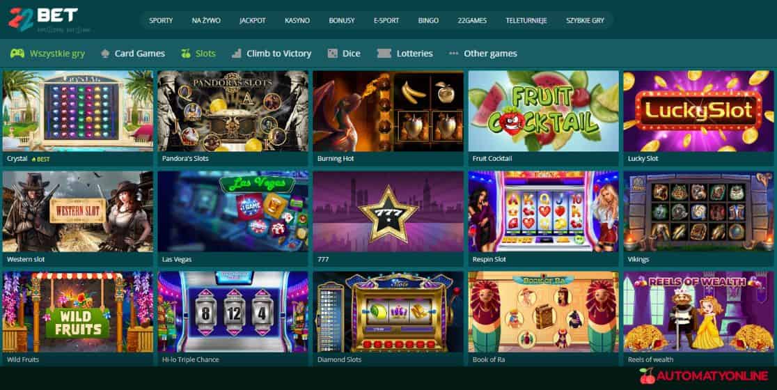 22Bet Casino automaty online