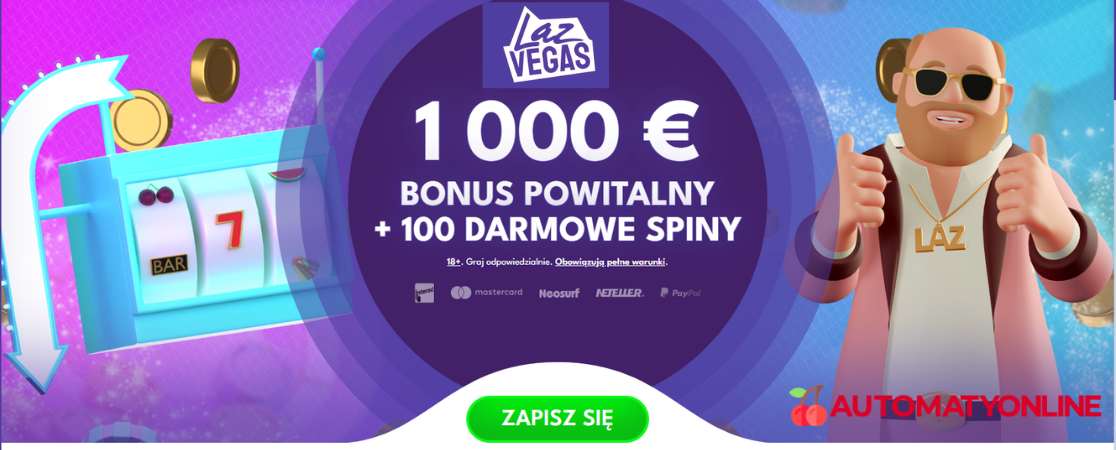 LazVegas Casino bonus na start